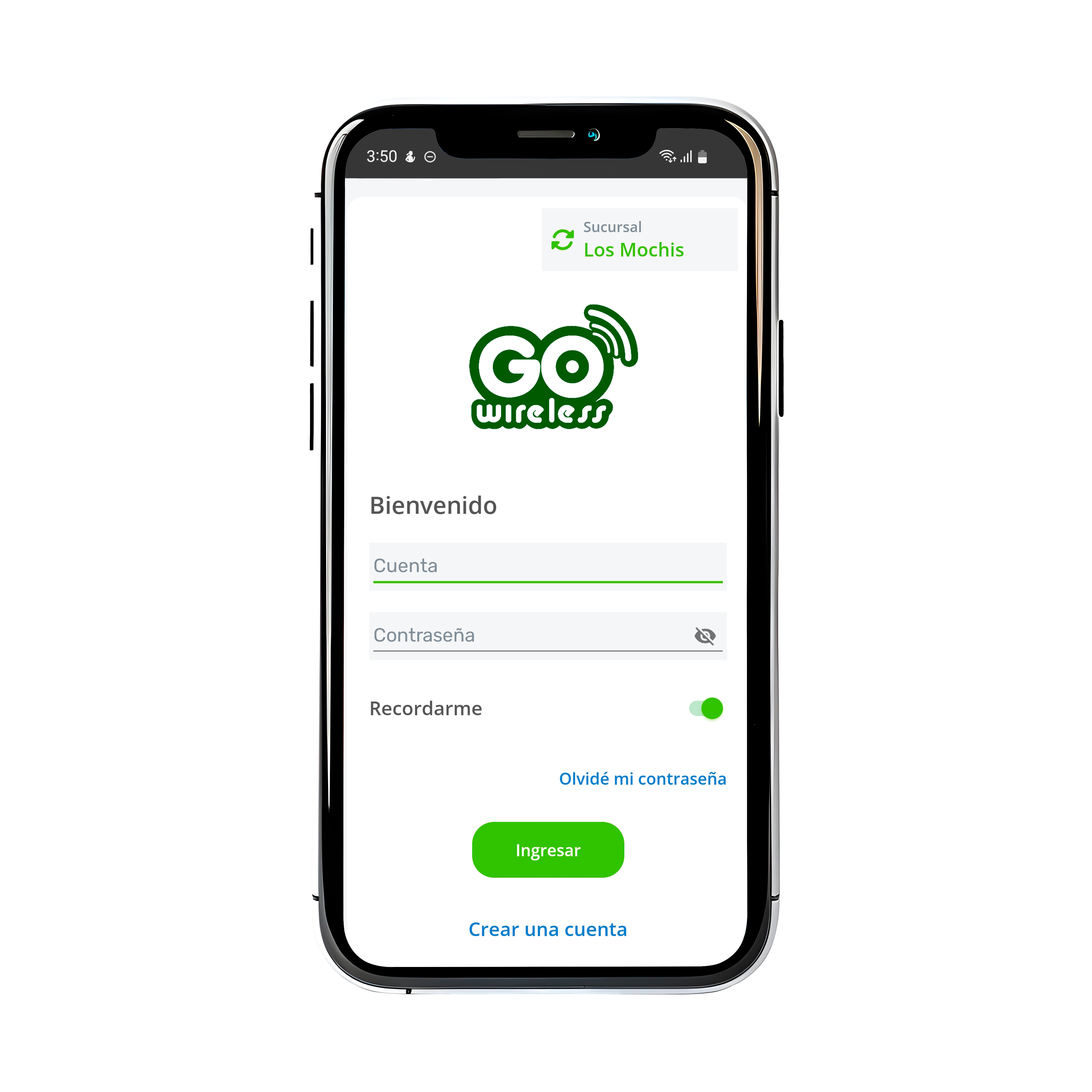 App Go Wireless en celular